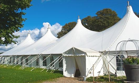 portable toilets equipped for hygiene and comfort at an outdoor festival in Dorchester Center